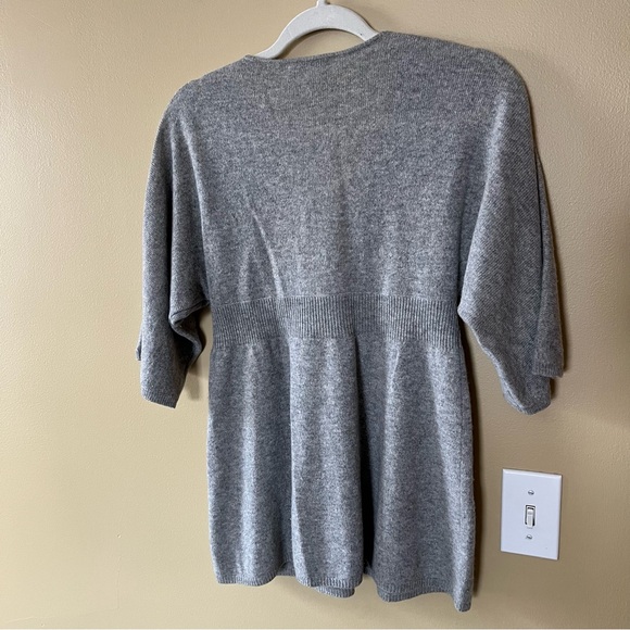 Vince Charcoal V-Neck Women's Sweater - Picture 5 of 5